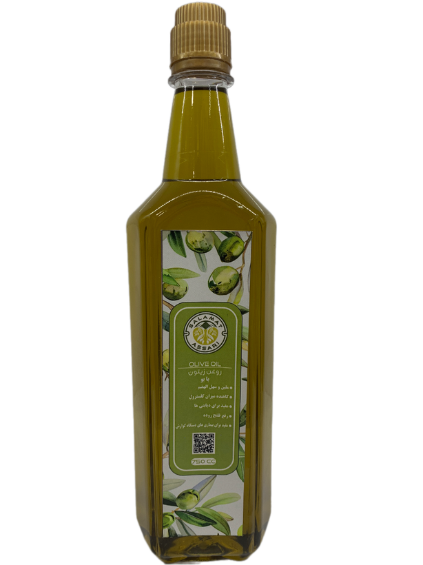 روغن زیتون ارگانیک ۷۵۰میل طبیعی با بو سلامت