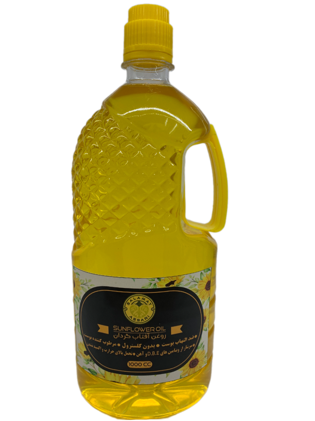 روغن آفتابگردان ارگانیک ۱ لیتری ۱۰۰۰میل طبیعی سلامت