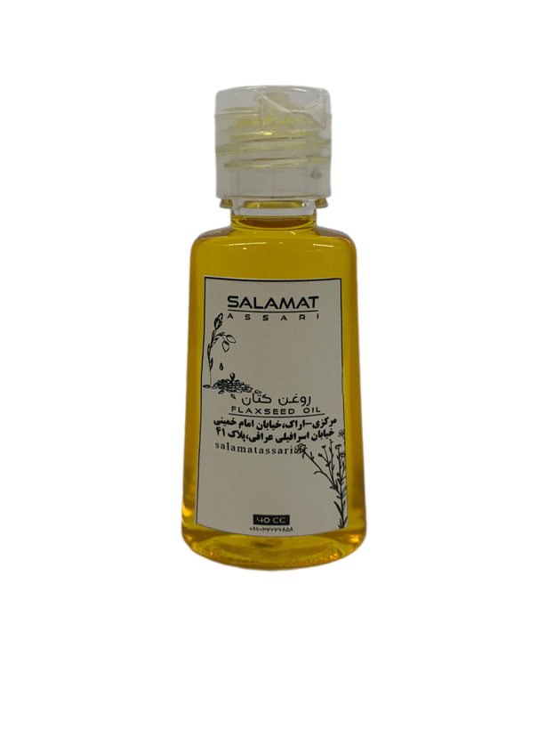 روغن کتان ارگانیک ۴۰میل طبیعی سلامت