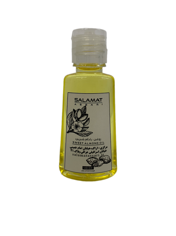 روغن بادام شیرین ارگانیک ۴۰میل طبیعی سلامت