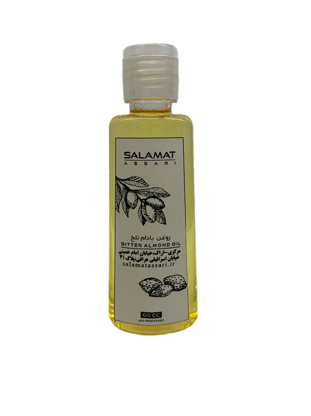 روغن بادام تلخ ارگانیک ۶۰میل طبیعی سلامت
