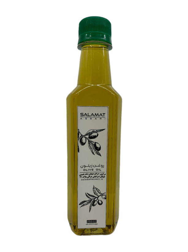 روغن زیتون ارگانیک ۲۵۰میل طبیعی با بو سلامت