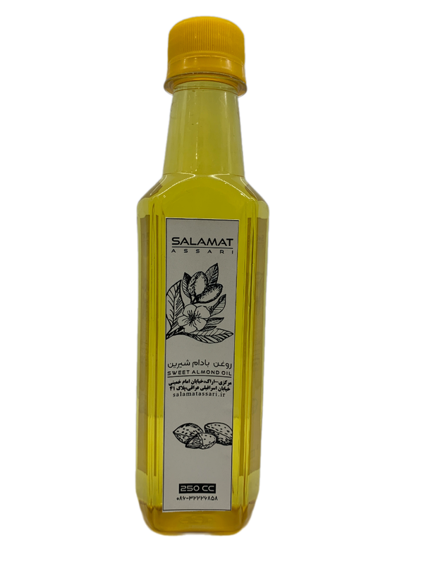 روغن بادام شیرین ارگانیک ۲۵۰میل طبیعی سلامت