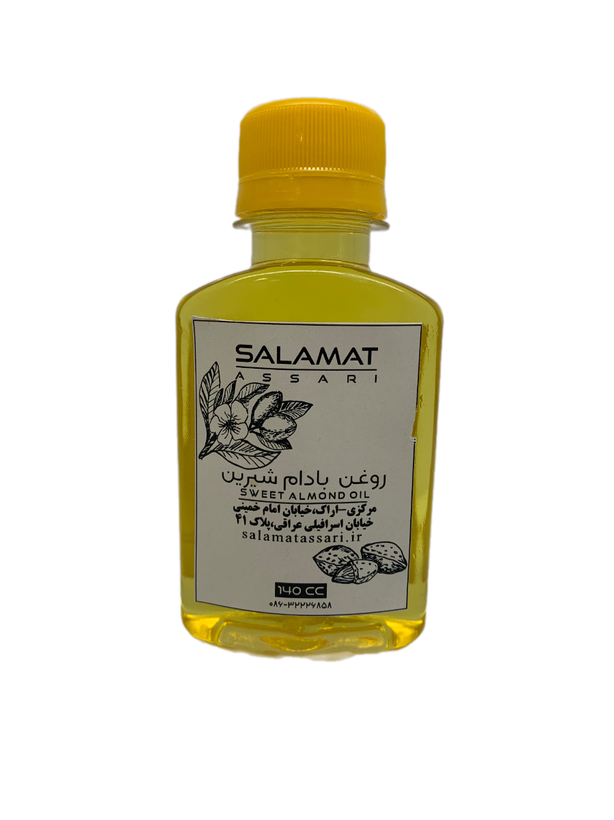 روغن بادام شیرین ارگانیک ۱۴۰میل طبیعی سلامت