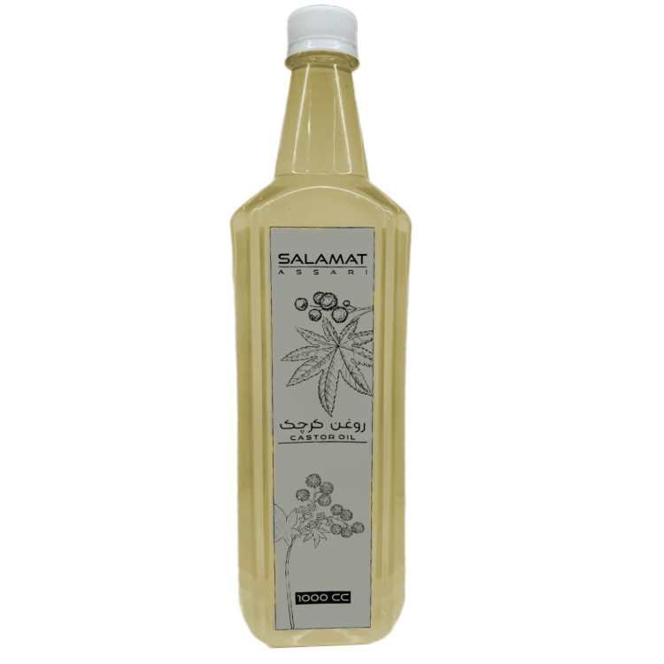روغن کرچک ارگانیک ۱ لیتری ۱۰۰۰میل طبیعی سلامت